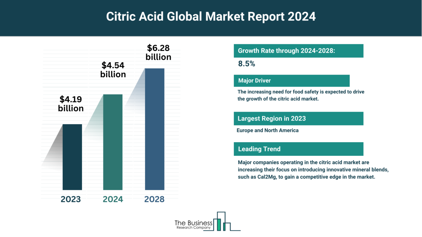 How Will Citric Acid Market Grow Through 2024-2033?